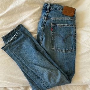Levi’s wedgie jeans.
